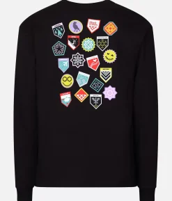 Hot Black Crows Blason Tee Manche Longue Noir