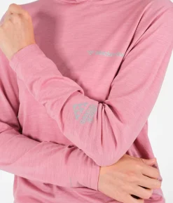 Online Black Crows T-Shirt A Capuche Femme Merino Blend Rose Ancienne