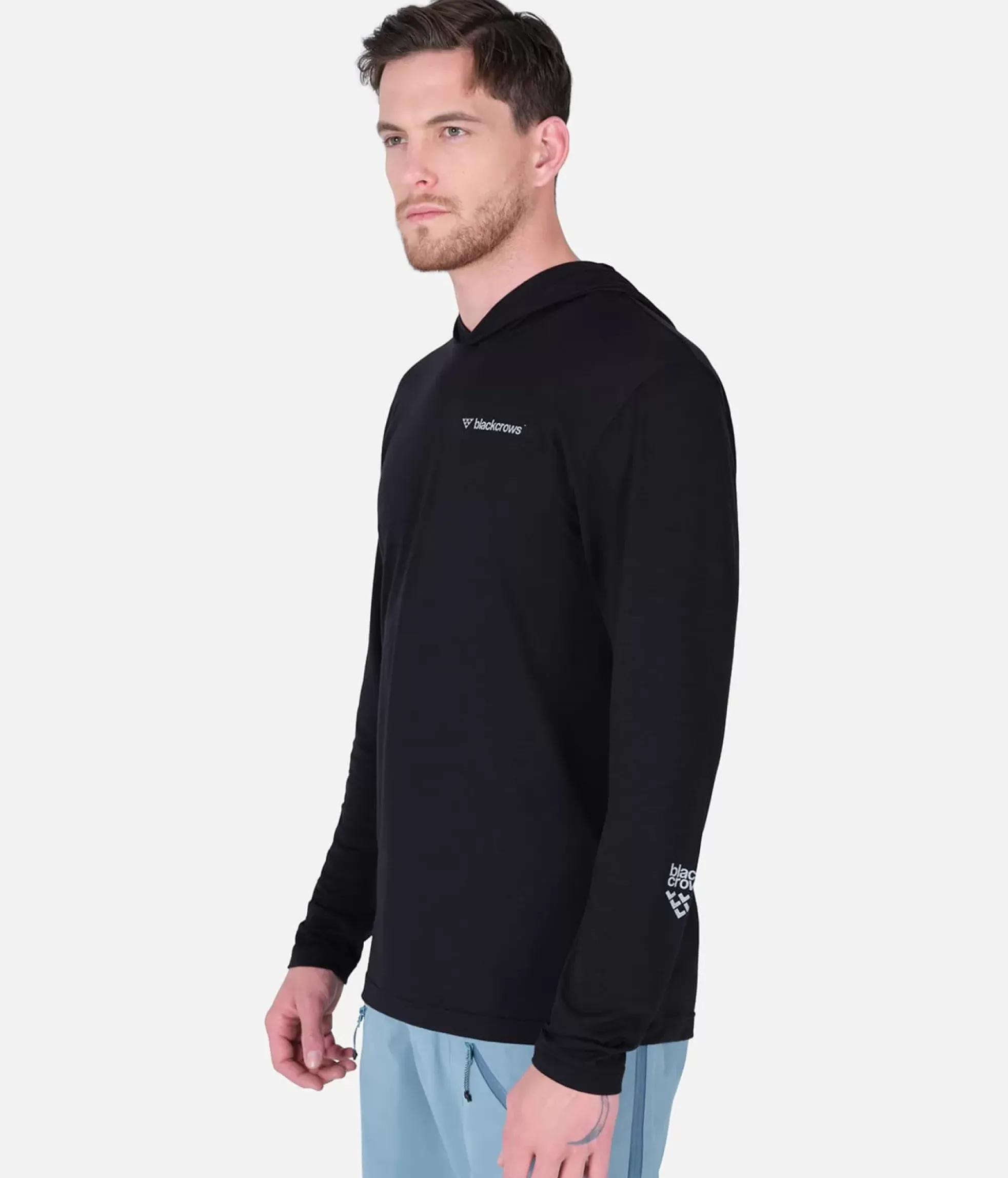Black Crows T-Shirt A Capuche Homme Merino Blend Noir