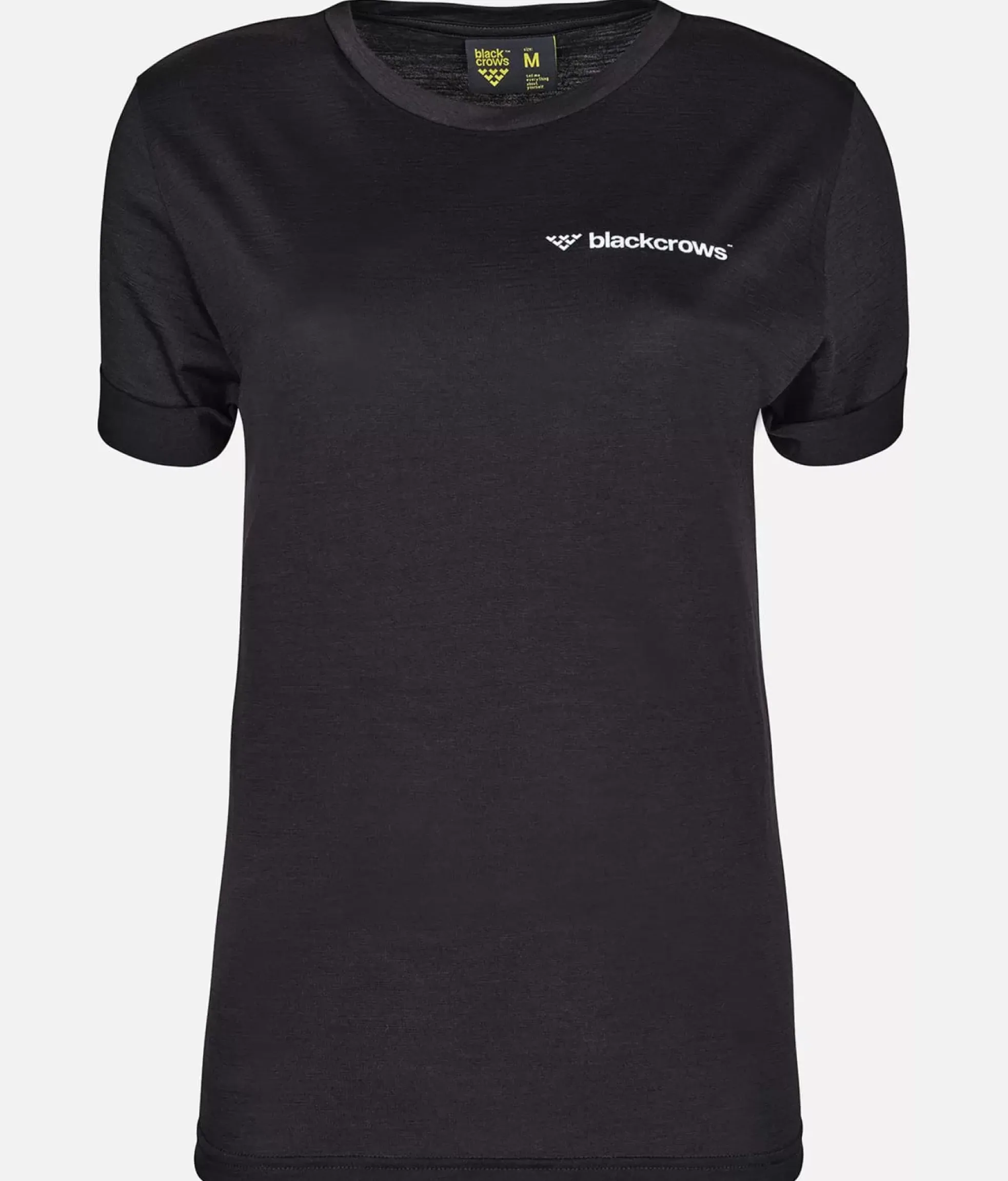 Online Black Crows T-Shirt Femme Merino Blend Manches Courtes Noir