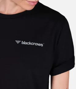 Online Black Crows T-Shirt Femme Merino Blend Manches Courtes Noir