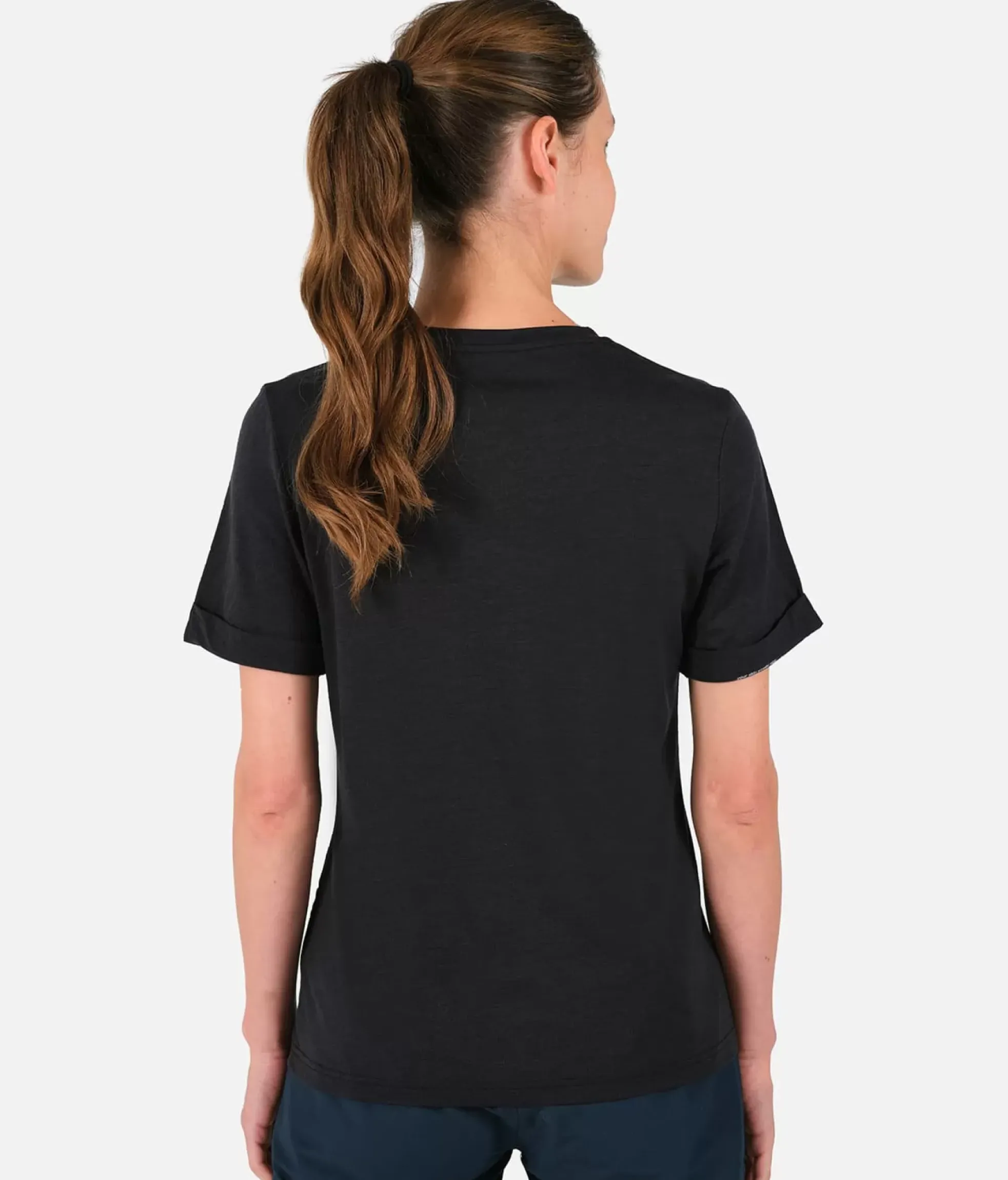 Online Black Crows T-Shirt Femme Merino Blend Manches Courtes Noir
