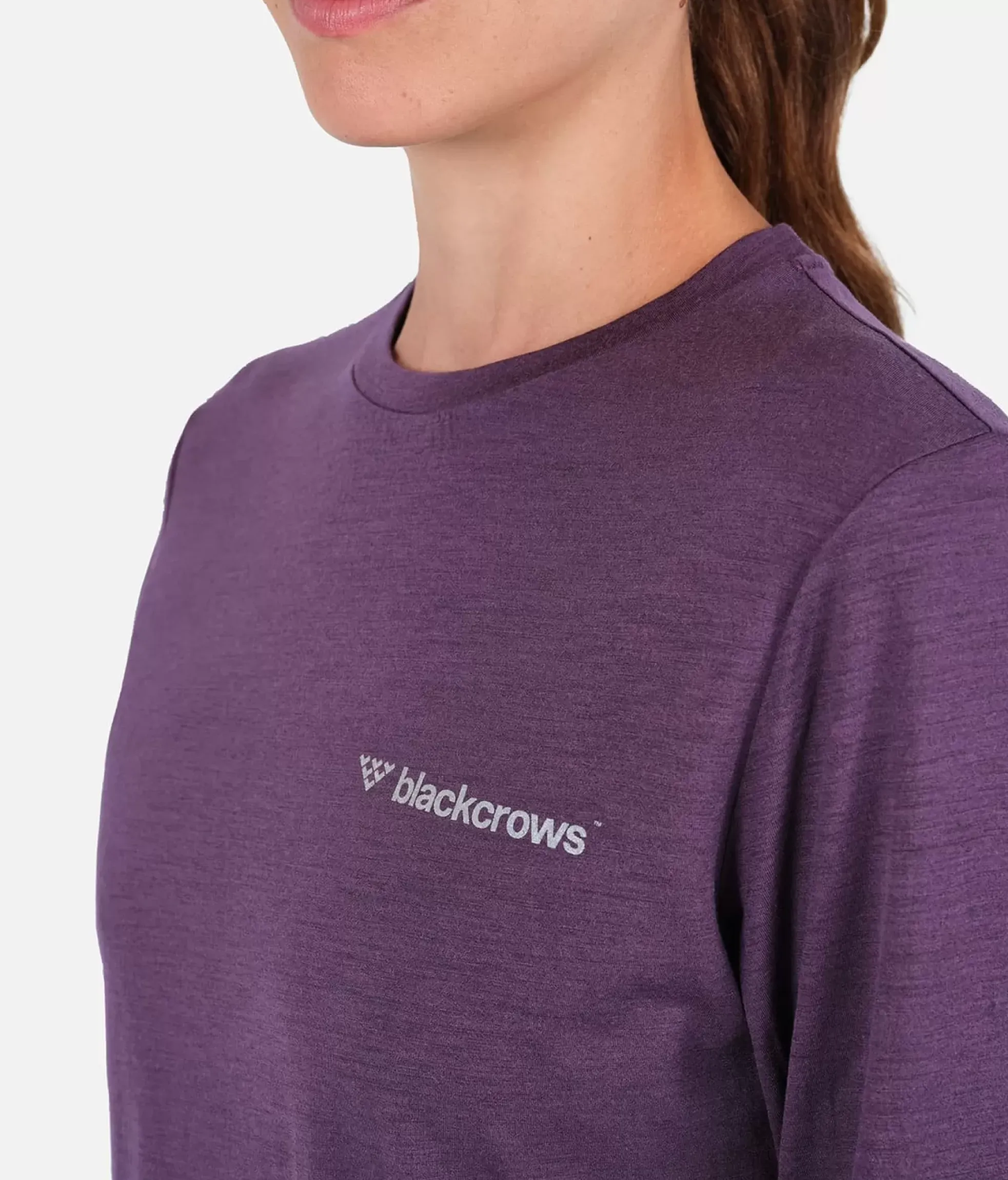 Clearance Black Crows T-Shirt Femme Merino Blend Manches Longues Deeppurple