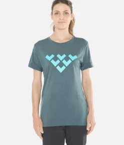 Black Crows T-Shirt Femme Merino Manches Courtes Chevron<Femme Premières Couches