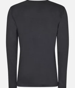 New Black Crows T-Shirt Homme Chevron Merino Blend Manches Longues Noir