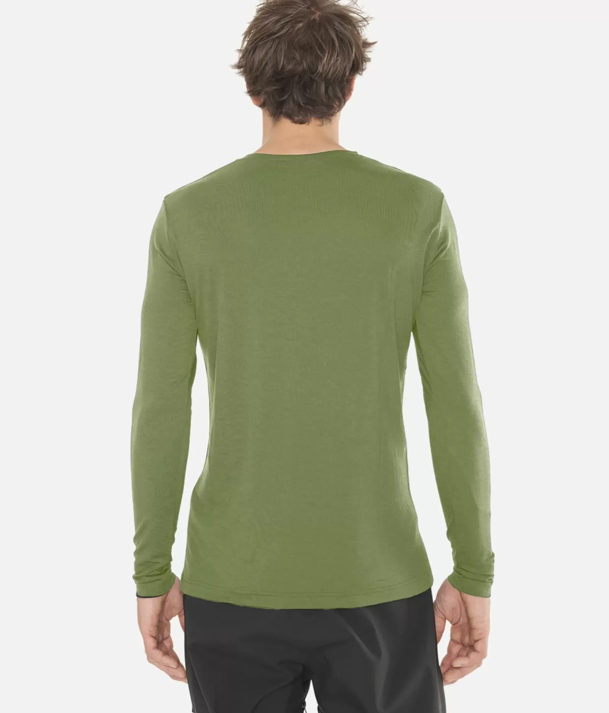 Discount Black Crows T-Shirt Homme Merino Bc Manches Longues Vert Olive