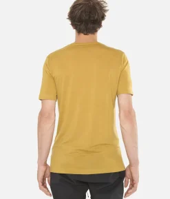 New Black Crows T-Shirt Homme Merino Bc Manches Courtes Or