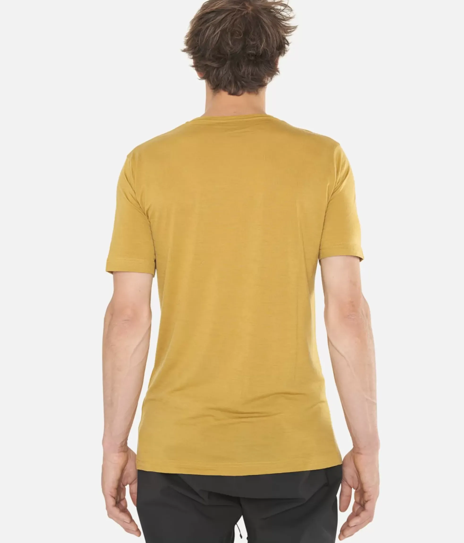 New Black Crows T-Shirt Homme Merino Bc Manches Courtes Or