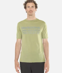 Discount Black Crows T-Shirt Homme Merino Bc Manches Courtes Vert Olive