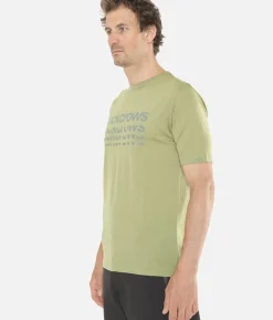 Discount Black Crows T-Shirt Homme Merino Bc Manches Courtes Vert Olive