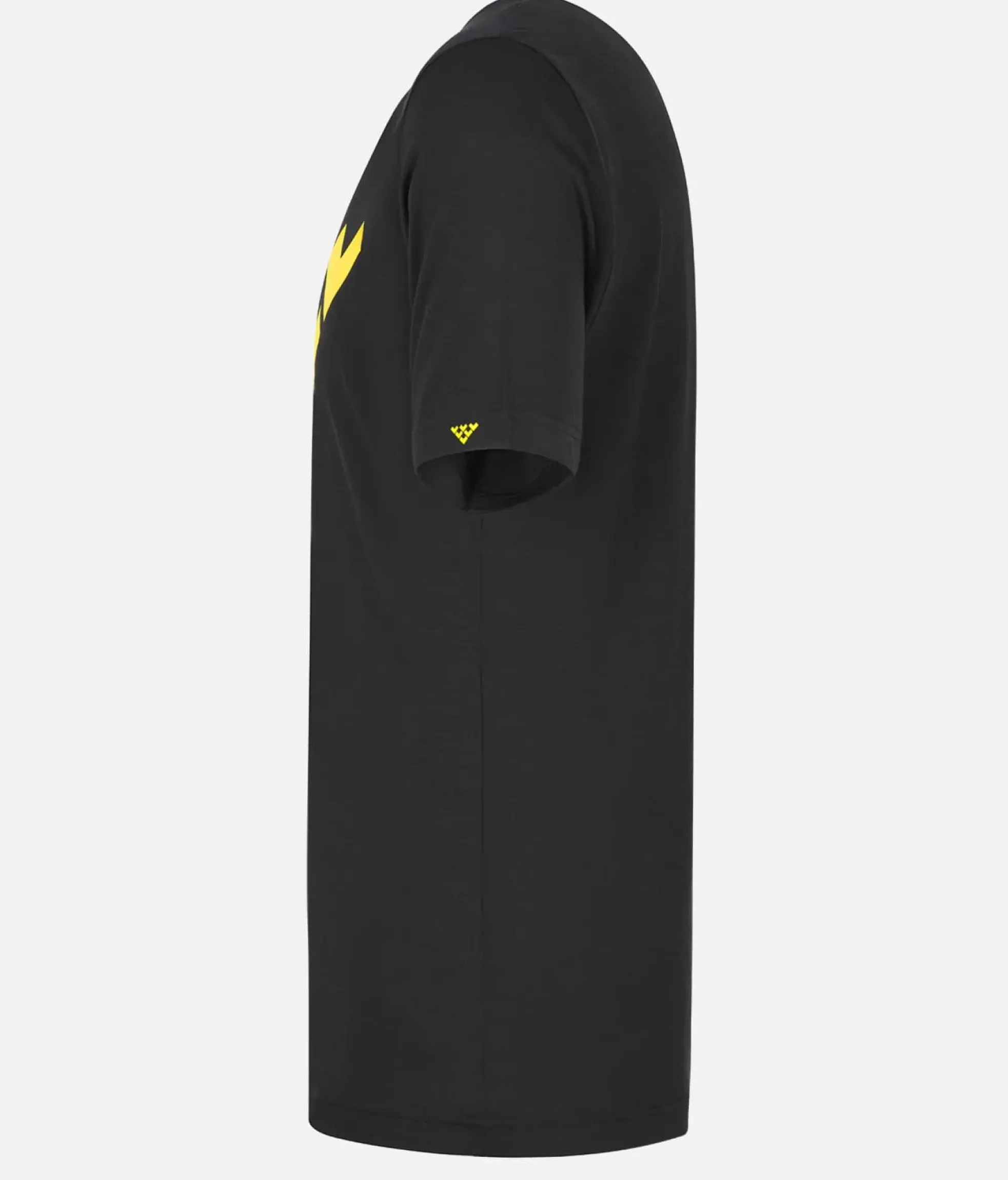 Black Crows T-Shirt Homme Merino Manches Courtes Chevron Noir-Jaune