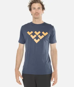 Black Crows T-Shirt Homme Merino Manches Courtes Chevron<Homme Premières Couches