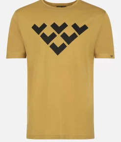 Outlet Black Crows T-Shirt Homme Merino Manches Courtes Chevron Or